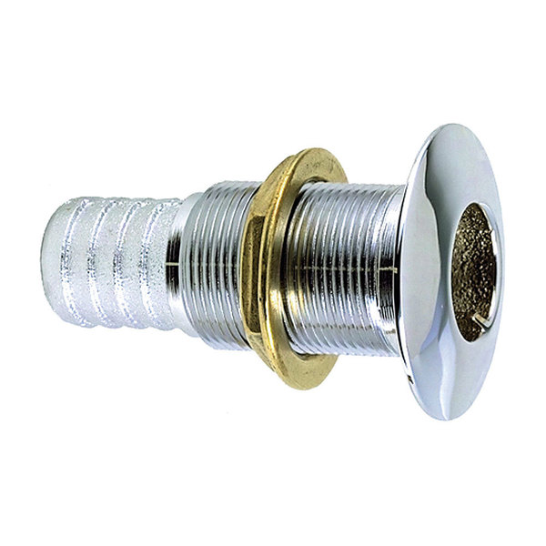 Perko 1" Thru-Hull Fitting F/ Hose Chrome Plated Bronze 0350006DPC